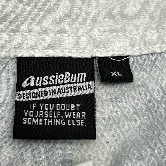 AussieBum Tropical Floral Blue White Board Shorts Swim Trunks Men's Size XL - Picture 4 of 8